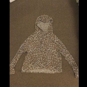 Cheetah print light sweater